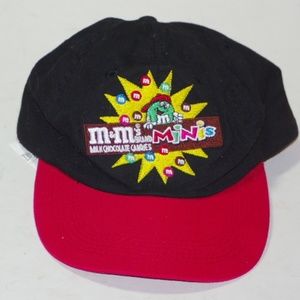 Snapback Cap Hat M&M Minis Advert Vintage Unworn